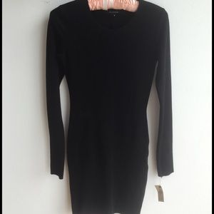 Brand New, Black, long sleeve+ to the knee dress💙