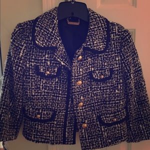 Express cropped tweed jacket.