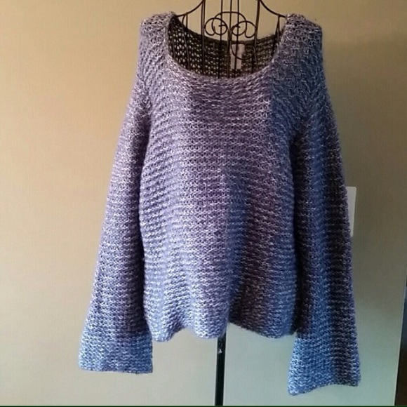 Oversized blue sweater