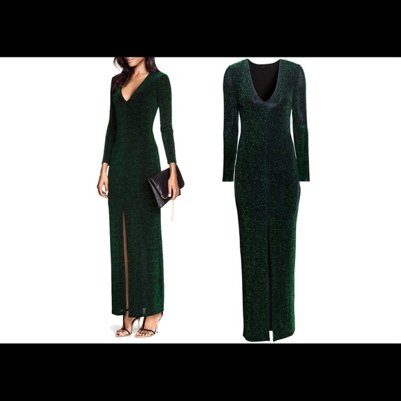 H&M Glittery Maxi Dress