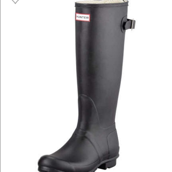 Hunter Flat Adjustable Matte Welly boots