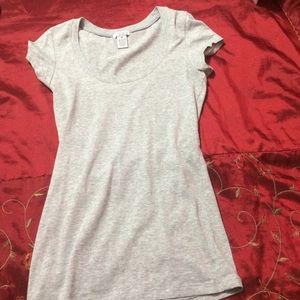deb grey scoop neck