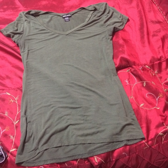 army green v neck