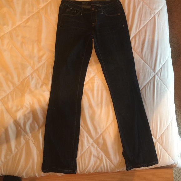 Dark wash blue jeans