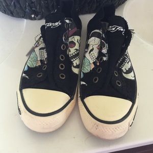 Black Ed hardy shoes