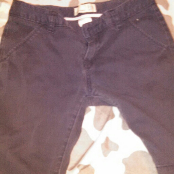 ***final price***Dark blue school mid knee shorts