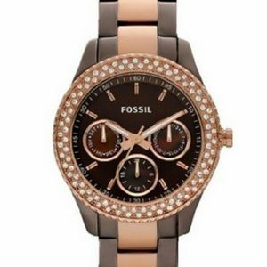 Brown & gold watch