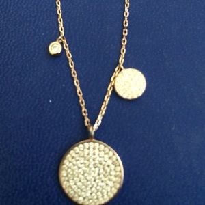 Rose gold over sterling pave diamonds