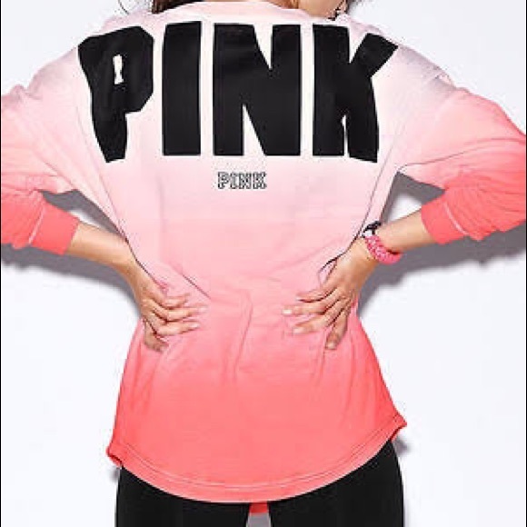 VS Pink Ombré Crew Neck