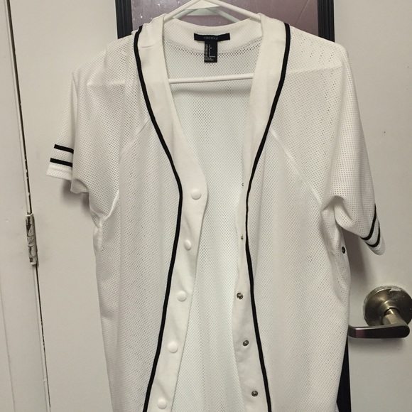 Forever 21 jersey button up