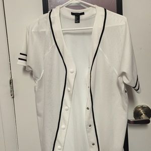 Forever 21 jersey button up