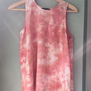 Cynthia Rowley Silk Tie Dye Top