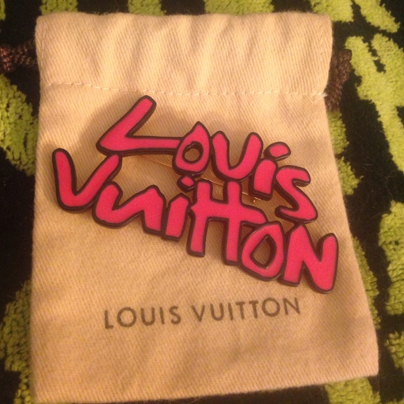 Authentic Louis Vuitton Graffiti Brooch