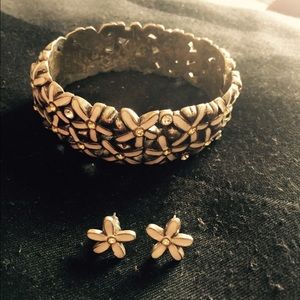 Brighton bangle bracelet and matching earrings