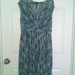 Patterned Wrap Dress