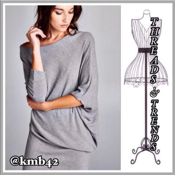 Threads & Trends Dresses & Skirts - Off Shoulder Tunic Dress