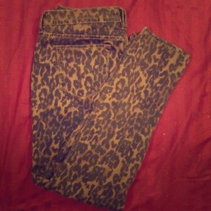 Leopard Print Skinny Jeans