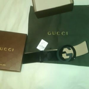 Authentic Gucci belt plexy