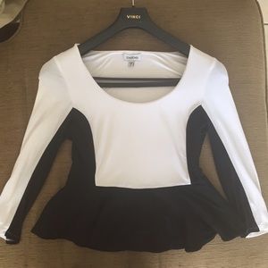 Bebe peplum top