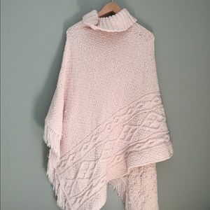 ❤️SOLD❤️ Ivory Poncho  Cowl Neck