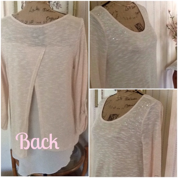 Hi-Low Tunic with 💎JEWELED💎shoulders - Picture 2 of 4