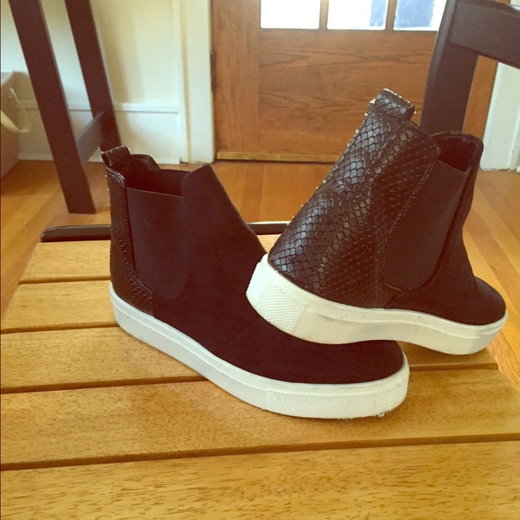 Black and white top shop sneakers