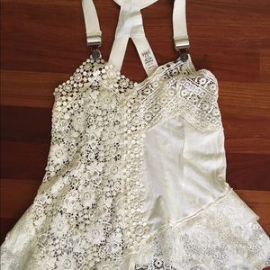 Free People unique lace tank