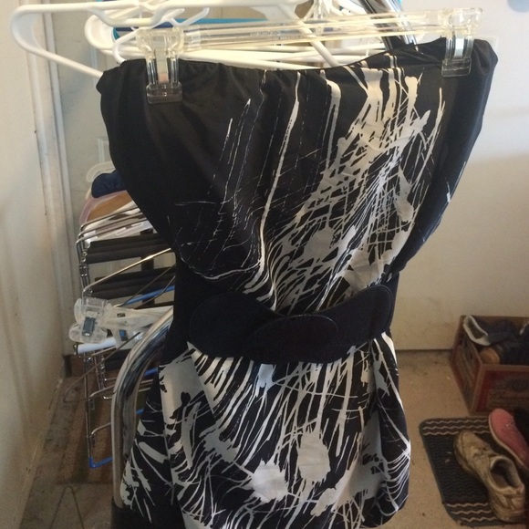 Black&White Love Culture Graphic Bubble Dress