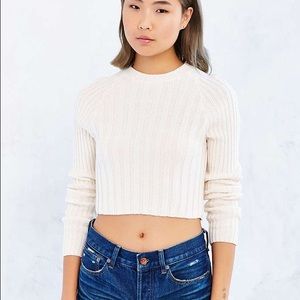 BDG Casey Rib Knit Cropped Sweater