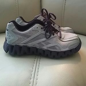 Silver and purple Reebok ZIGTECH