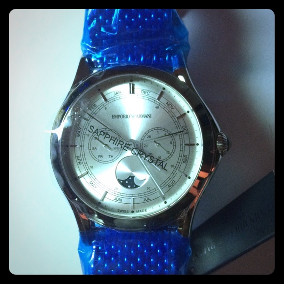 ARMANI MENS SWISS MADE MOONPHASE WATCH