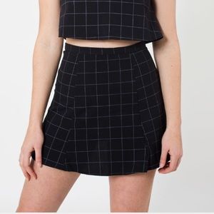 American appeal black and white Gridded skirt