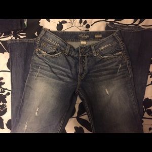 Distressed Silver jeans