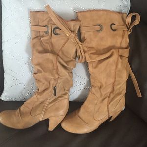 Tan boots