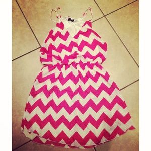 Chevron print dress