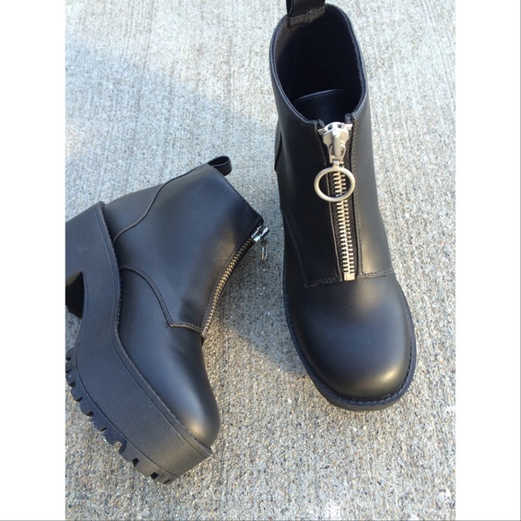 H&M platform ankle boots