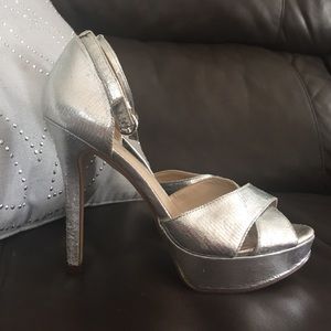 Silver shoes