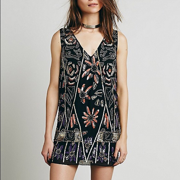 Free People Love and Embellished mini dress