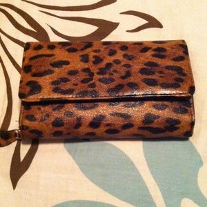 Animal print wallet