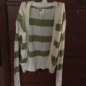 striped cardigan