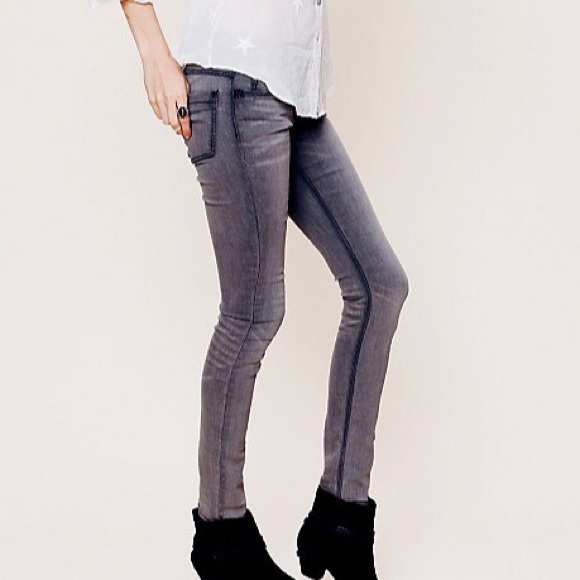 Free People Army green skinny jean - Picture 3 of 3