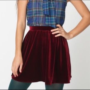 AA velvet skirt