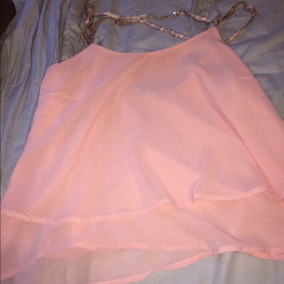 Pink dress tank top