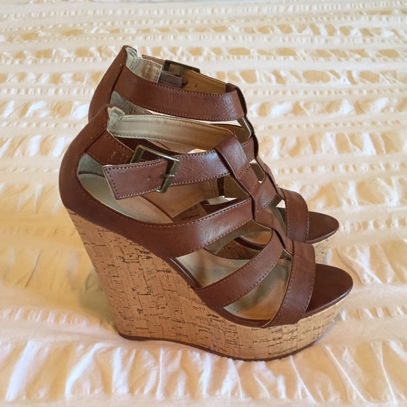 Brown Wedge Sandals