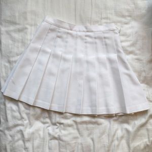 White American Apparel Tennis Skirt