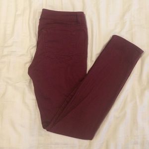 Burgundy Skinny Jeans