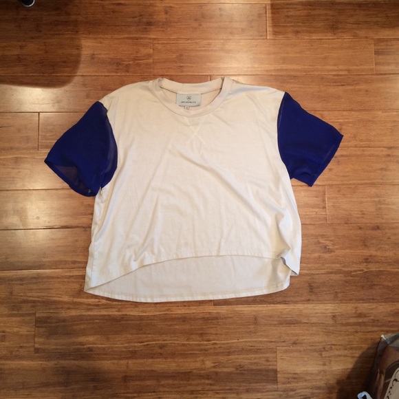 Color Block Crop Tee