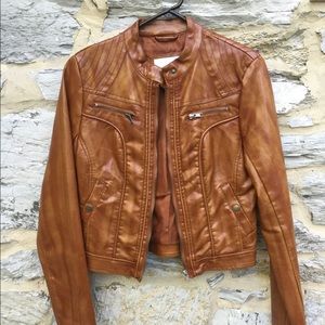 Faux Leather Jacket