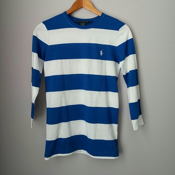 Hold til Mon Cobalt Ralph Lauren 3 quarter sleeve - Picture 2 of 3