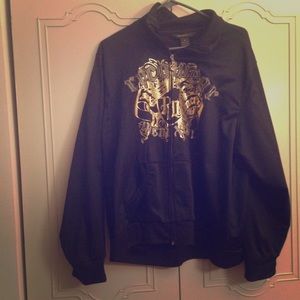 Black track jacket